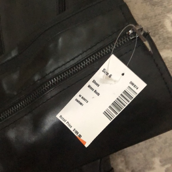 New Marc Fisher Glimmer WIDE CALF Black Riding Knee High Boots Genuine Leather - Picture 11 of 15